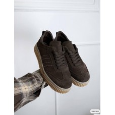 Кеди жіночі натуральна замша/шкіра колір: шоколад 36,37.39,40р