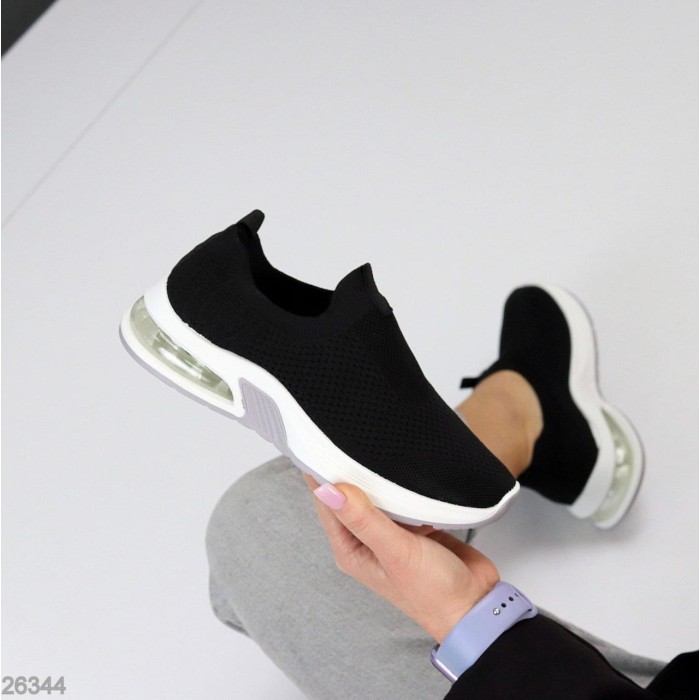 Мокасини жіночі текстиль чорні на 35.5,36,37,39р