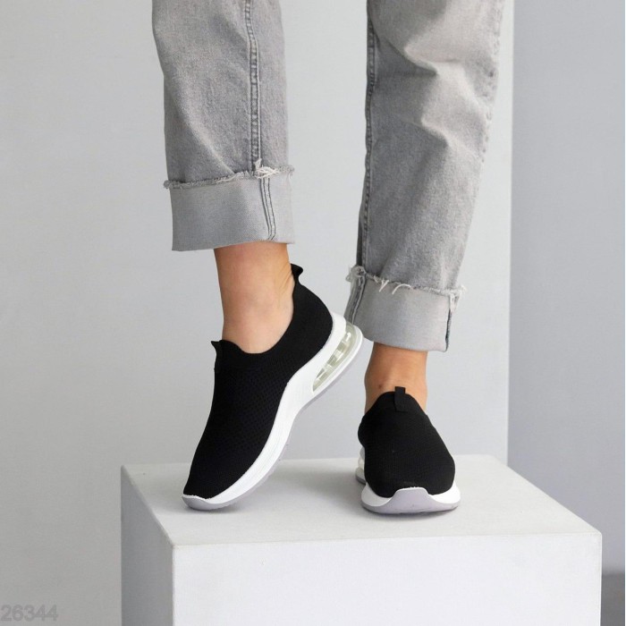 Мокасини жіночі текстиль чорні на 35.5,36,37,39р