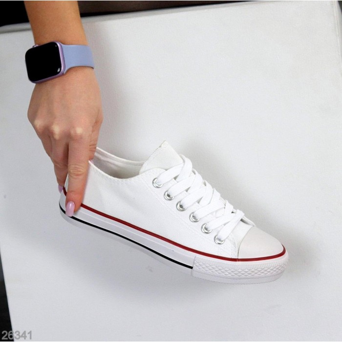 Кеди жіночі текстиль білі на 35.5,36,37,38,39,40р