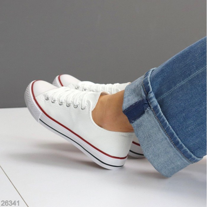 Кеди жіночі текстиль білі на 35.5,36,37,38,39,40р