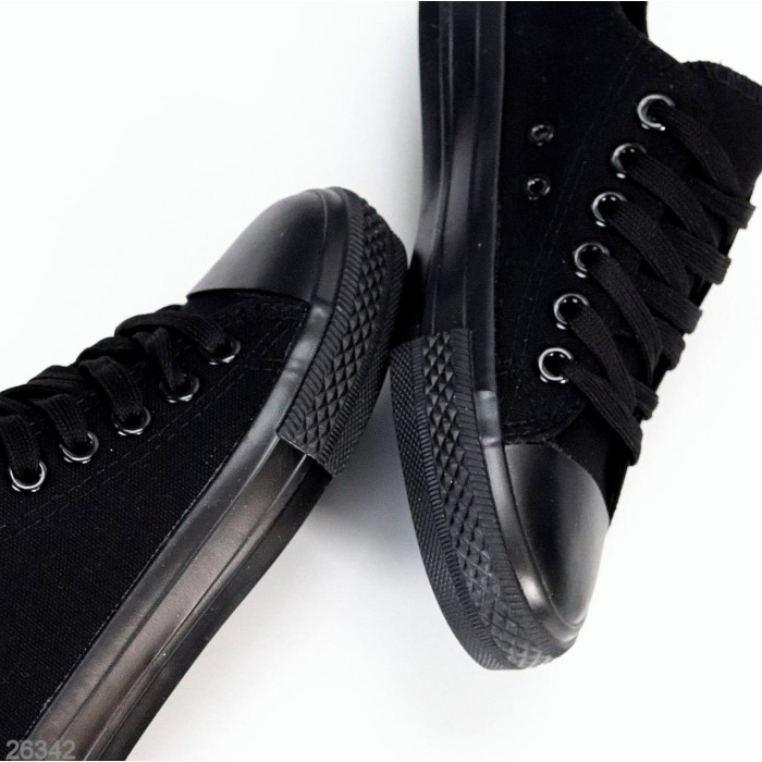 Кеди жіночі текстиль чорні на 35.5,36,37,38,39,40р