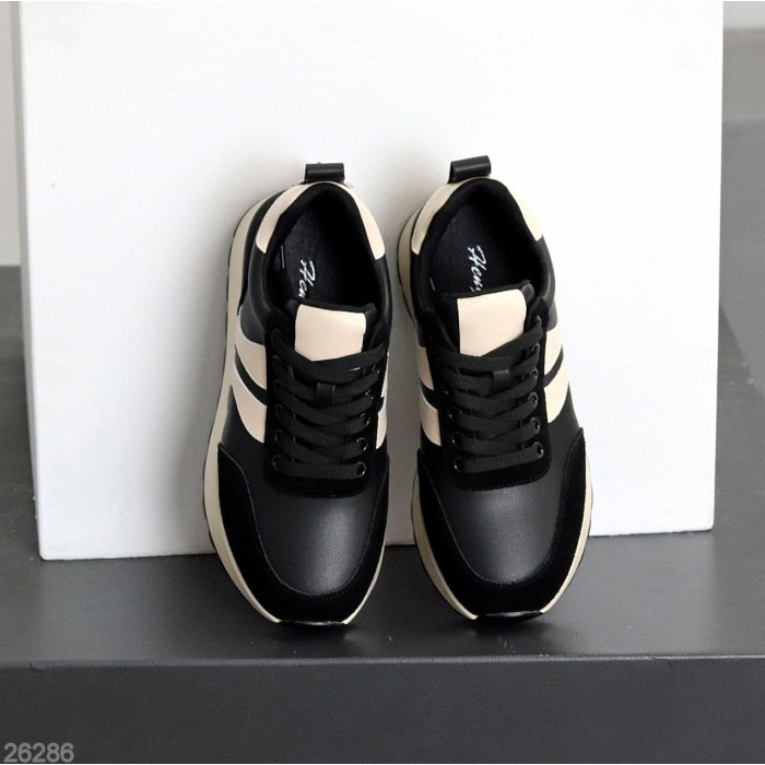 Кросівки жіночі натуральна шкіра/замша чорні 36,37,38,39,40,41р