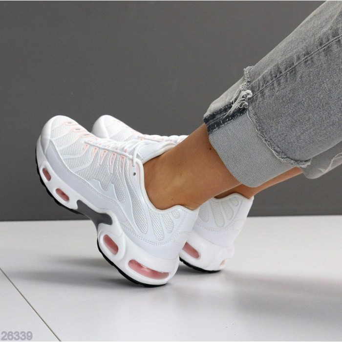 Кросівки жіночі еко-шкіра/текстиль колір-білий 36,37,38,39,40р