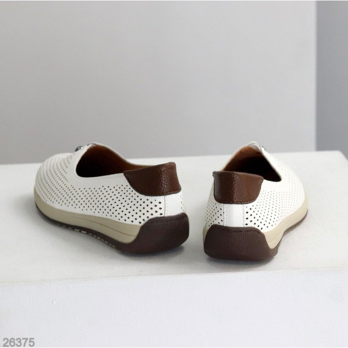 Балетки жіночі натуральна шкіра білі 36,37,38,39,41р