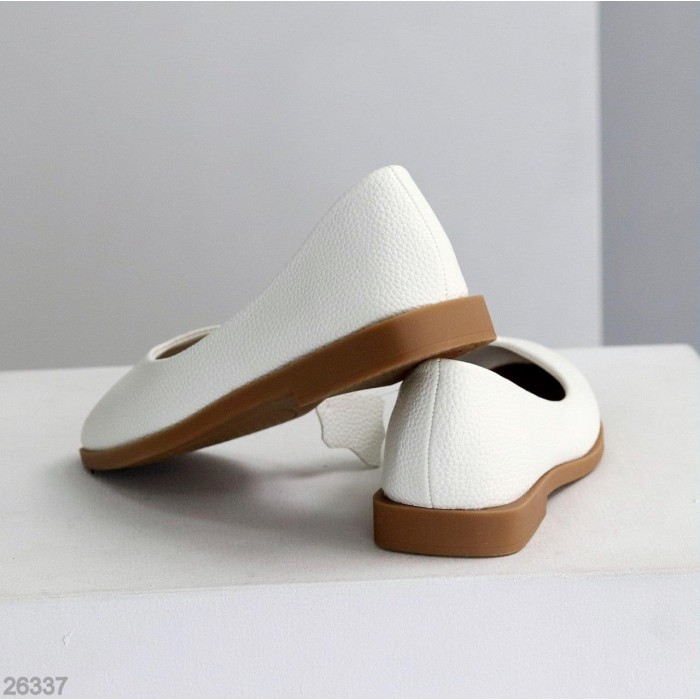 Балетки жіночі натуральна шкіра білі 36,41р