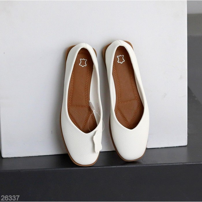 Балетки жіночі натуральна шкіра білі 36,41р