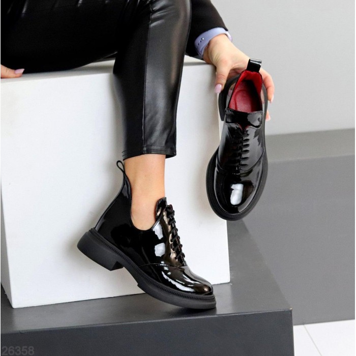 Туфлі жіночі натуральна шкіра чорні демі 37,38,39,40р