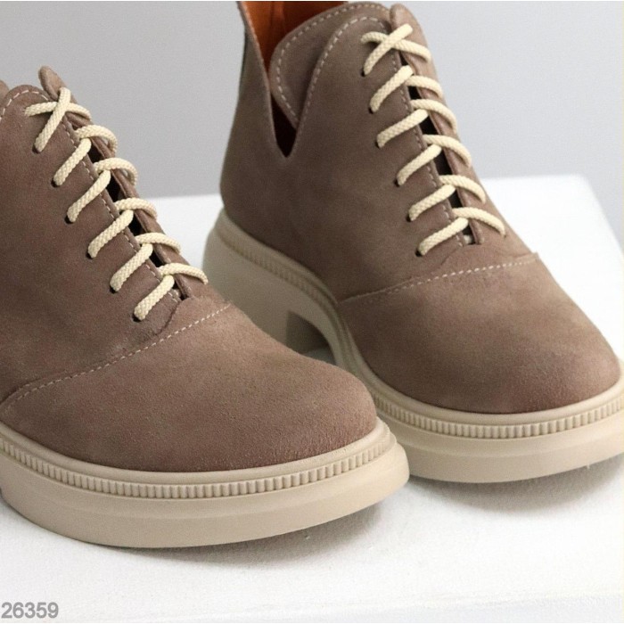 Туфлі жіночі натуральна замша беж демі 36,37,38,40р