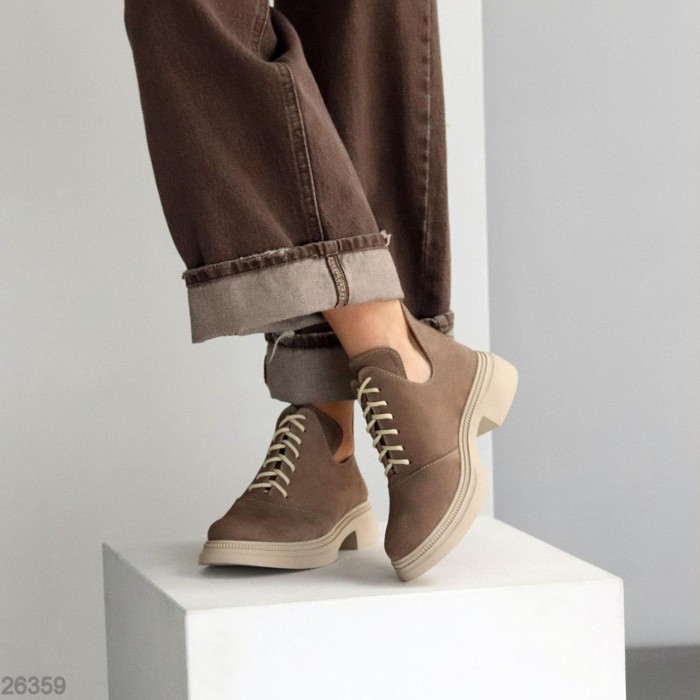 Туфлі жіночі натуральна замша беж демі 36,37,38,40р