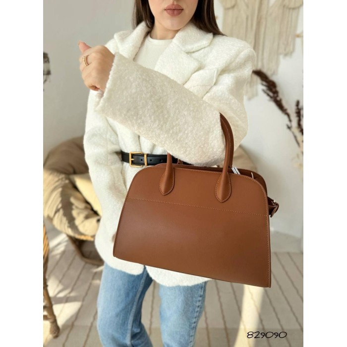 Сумка жіноча натуральна шкіра Чорна Кемел