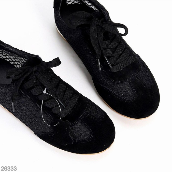 Кеди жіночі натуральна замша чорні 36,37,38,39,40,41р