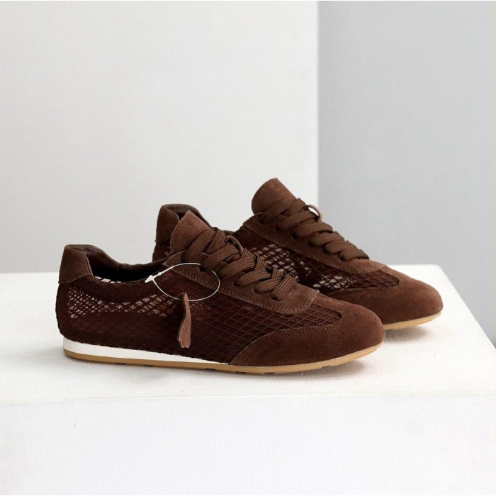 Кеди жіночі натуральна замша колір шоколад 36,37,38,39,40,41р