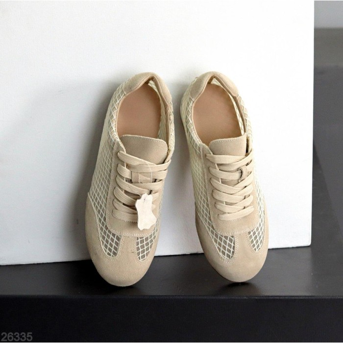 Кеди жіночі натуральна замша колір беж 38,39,40,41р.