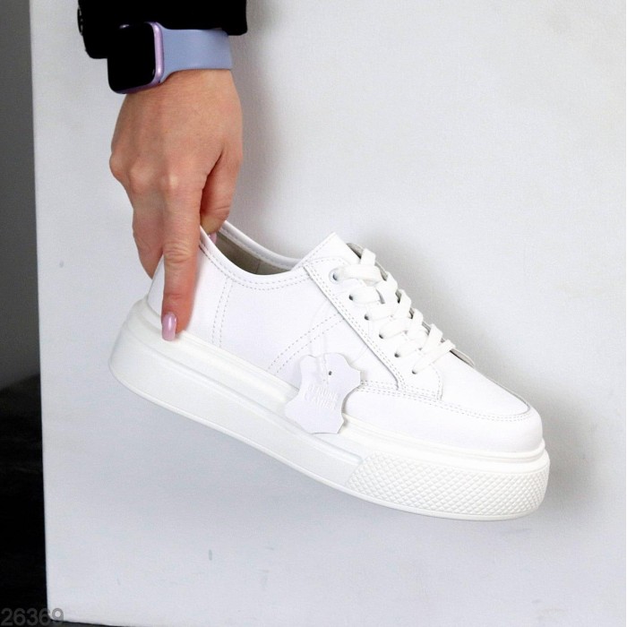 Кеди жіночі натуральна шкіра білі 37,39,40р