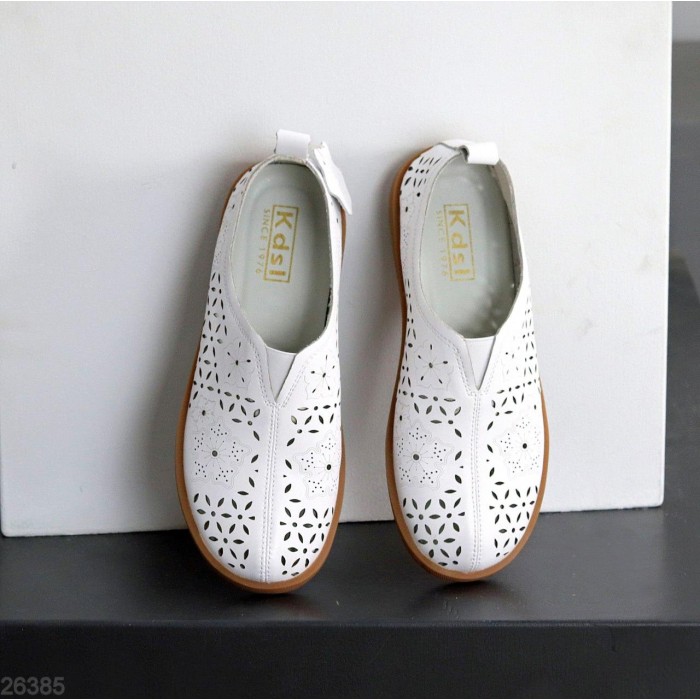 Сліпони жіночі натуральна шкіра білі 37,38,39,40р