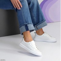 Кеды женские натуральная кожа белые 36,37,38,40р