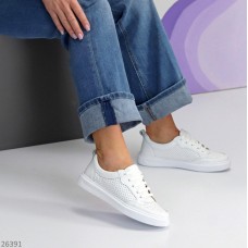 Кеди жіночі натуральна шкіра білі 36,37,38,40р