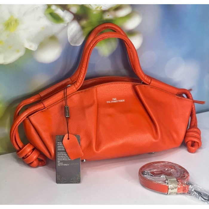 Сумка жіноча натуральна шкіра канадка Червона лак