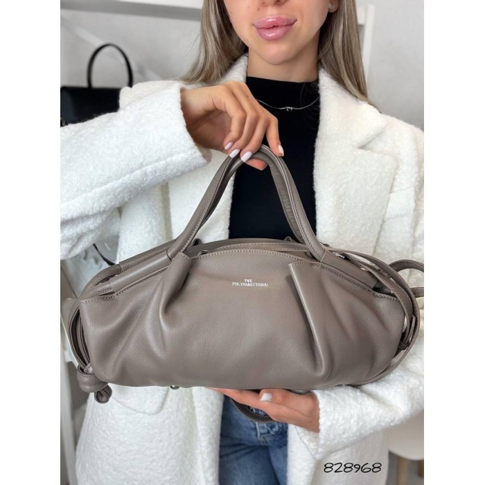 Сумка жіноча натуральна шкіра канадка Капучино