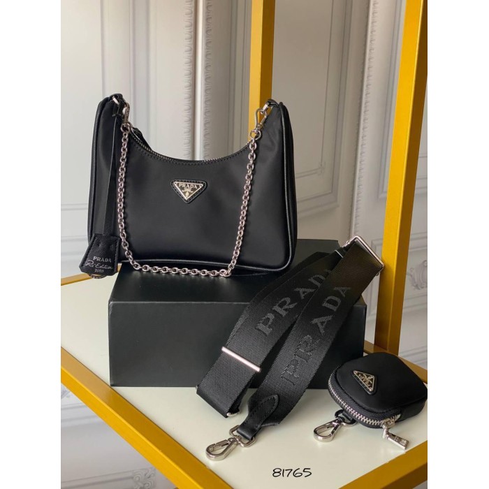 Сумка жіночий комбінована плащівка та шкіра – люкс якість Чорна