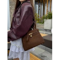 Сумка женская натуральная замша цвет: Шоколад, Чёрная