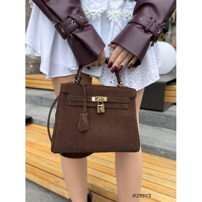 Сумка жіноча натуральна замшаКолір: Шоколад,Чорна