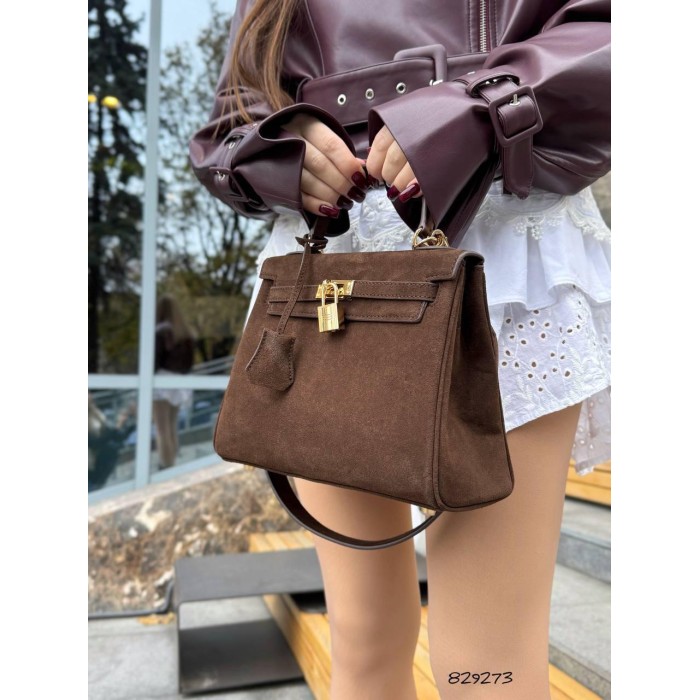 Сумка жіноча натуральна замшаКолір: Шоколад,Чорна