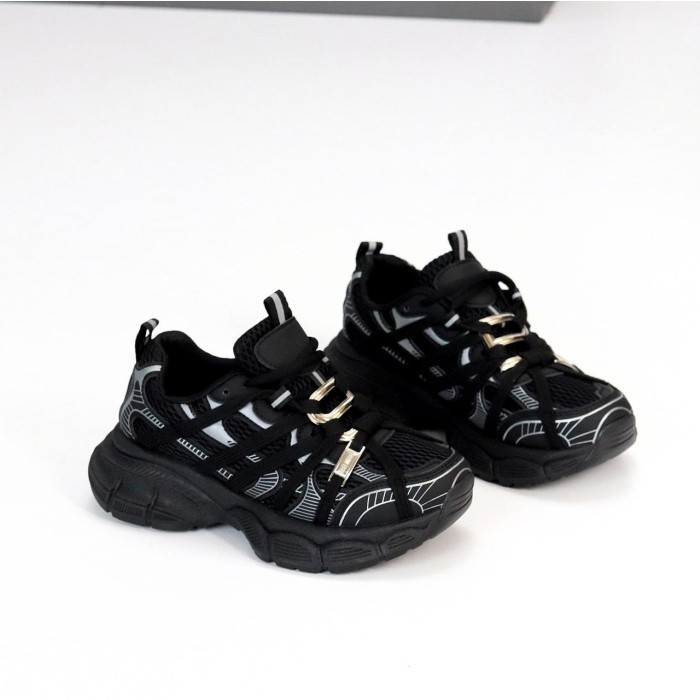 Кросівки жіночі еко-шкіра/текстиль колір-чорний на 35.5,36,37,39р