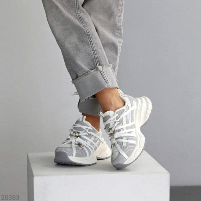 Кросівки жіночі еко-шкіра/текстиль колір-білий на 35.5,36,37,38р