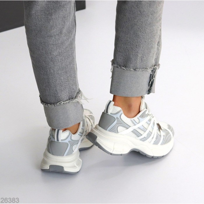 Кросівки жіночі еко-шкіра/текстиль колір-білий на 35.5,36,37,38р