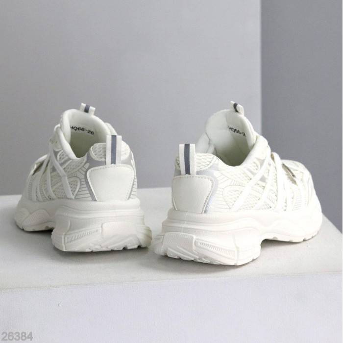 Кросівки жіночі еко-шкіра/текстиль колір-білий на 35.5,37,38р