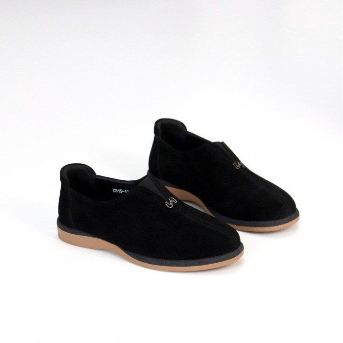 Туфлі жіночі натуральна замша чорні 36,38,39р