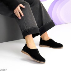 Туфлі жіночі натуральна замша чорні 36,38,39р