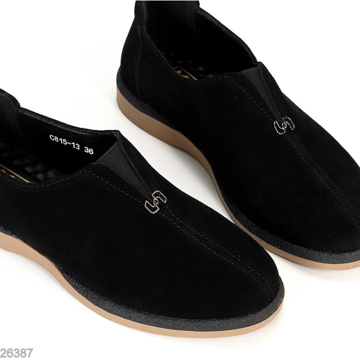 Туфлі жіночі натуральна замша чорні 36,38,39р