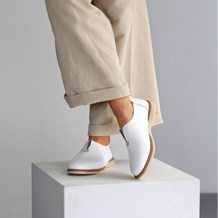 Туфлі жіночі натуральна шкіра білі 36,38,40р