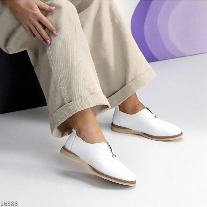 Туфлі жіночі натуральна шкіра білі 36,38,40р