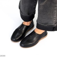 Туфлі жіночі натуральна шкіра чорні 38р