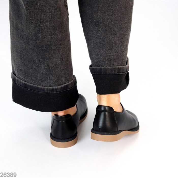 Туфлі жіночі натуральна шкіра чорні 38р