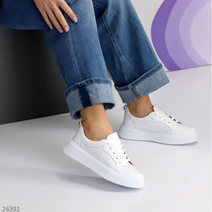 Кросівки жіночі натуральна шкіра білі 36,37,38,39,40р