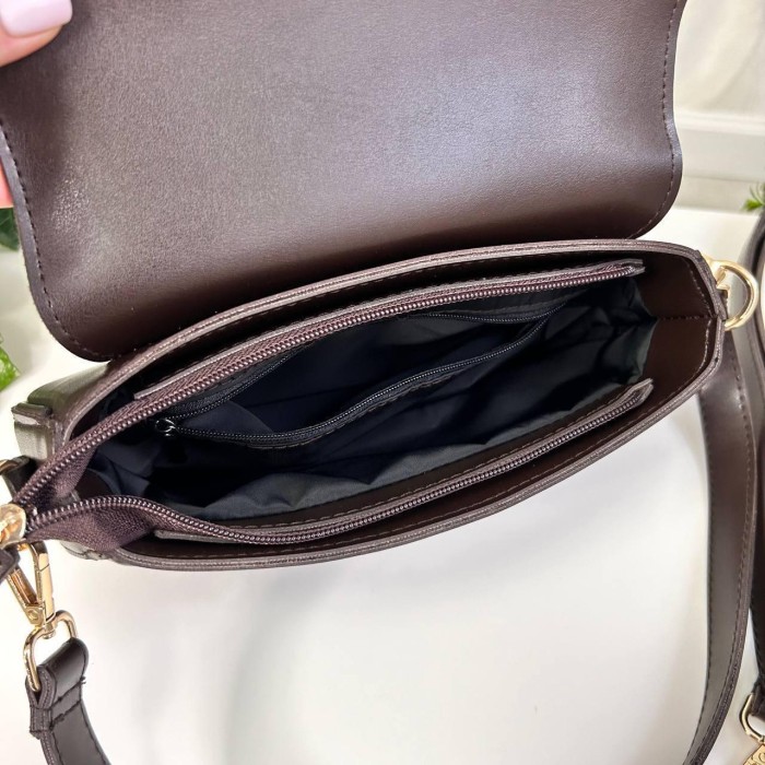 Сумка жіноча екошкіра/натуральна замша. Чорна, Шоколад Шоколад