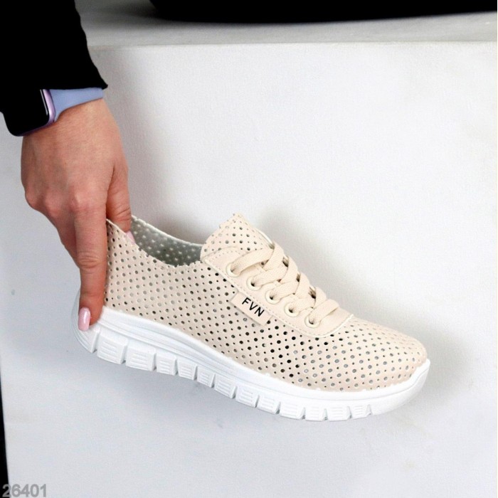 КросІвки жіночі еко-шкіра колір-беж 36,37,38,39,41р.