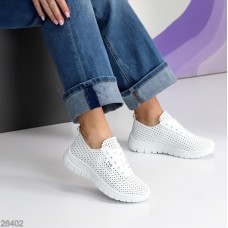 Кросівки жіночі еко-шкіра колір-білий 38,39,40р