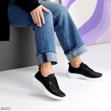 Кросівки жіночі еко-шкіра колір-чорний 36,37,38,39,41р