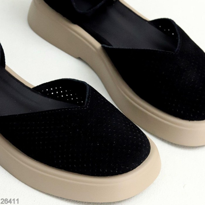 Туфлі жіночі натуральна замша чорні 36,37,38,39р