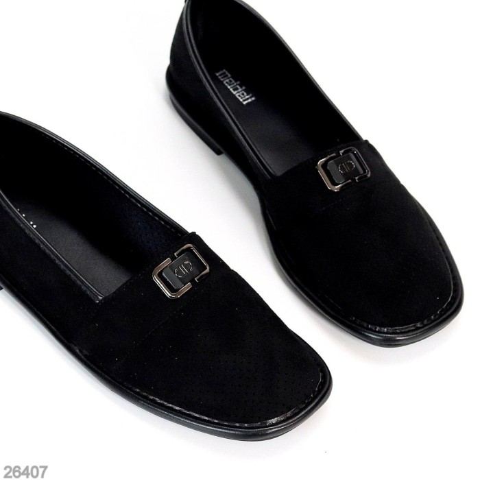 Мокасини жіночі еко-замша чорні 36,37,38,39,40р