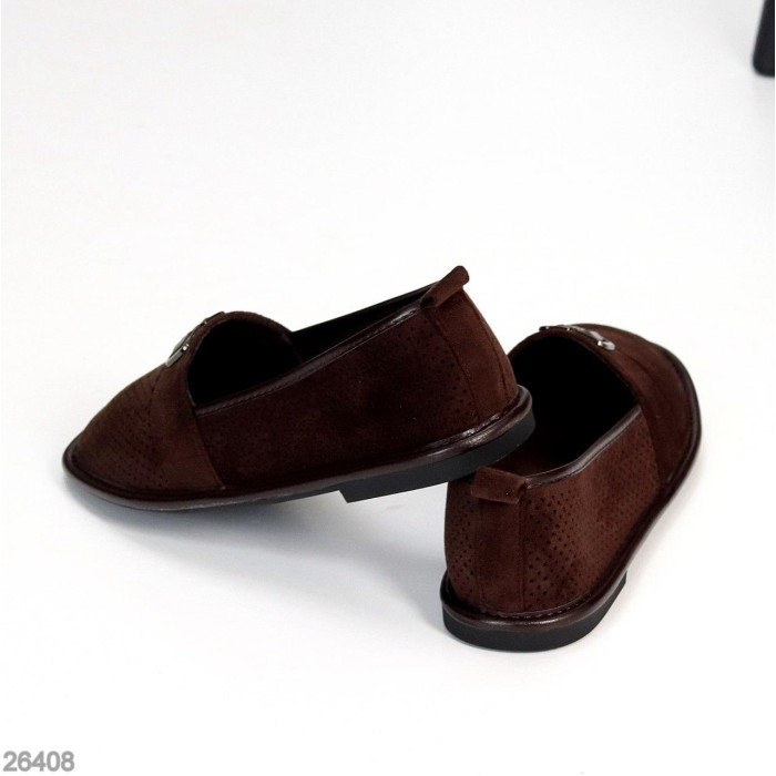 Мокасини жіночі еко-замша колір-шоколад 36,39,41р