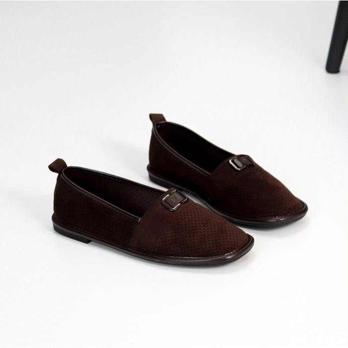 Мокасини жіночі еко-замша колір-шоколад 36,39,41р