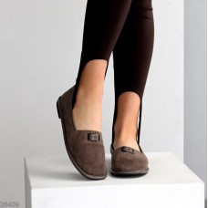 Мокасини жіночі еко-замша колір-коричневий 36,38,39,40,41р