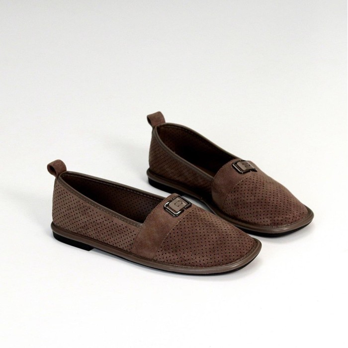 Мокасини жіночі еко-замша колір-коричневий 36,38,39,40,41р